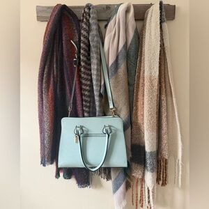 Baby Blue Handbag with Adjustable Strap